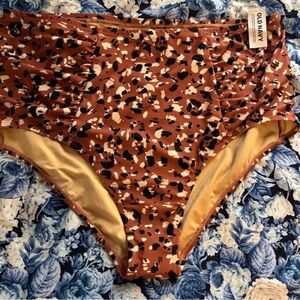 Old Navy Animal Print High-Waisted Bikini Bottoms